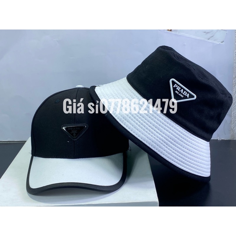 Nón kết Kaki + vành bucket viền da theo neo thời trang thời - Mũ kết lưỡi trai thời trang nam nữ