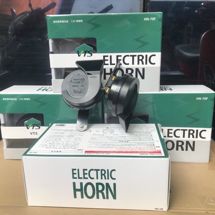 Bộ 2 Còi Sên Electric Horn VTS HN-70F 12V Cho Ô Tô