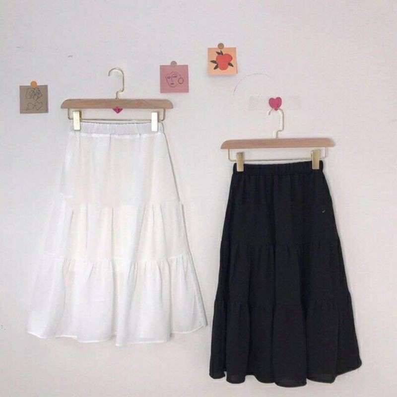 Chân váy tầng chữ A vải dầy cao cấp | BigBuy360 - bigbuy360.vn