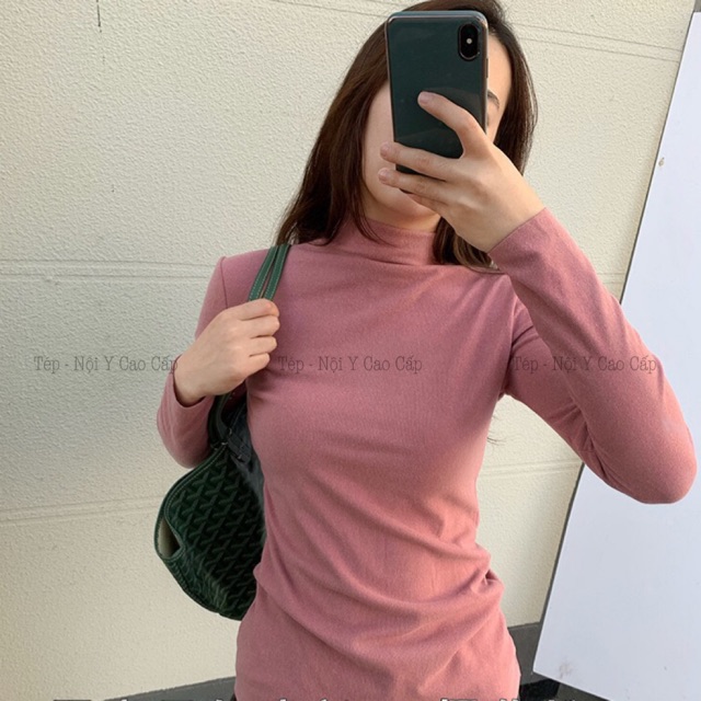 Áo Giữ Nhiệt Nữ , Áo Giữ Nhiệt Cổ 3 Phân Xuất Nhật Motie - Mutie ( Túi Zip ) | BigBuy360 - bigbuy360.vn