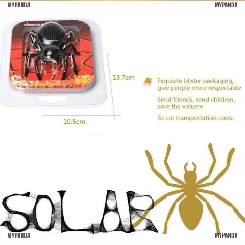 MYPANDA 1Pcs Mini Solar Powered Spider Toy Robot Insect Toy Baby Gift