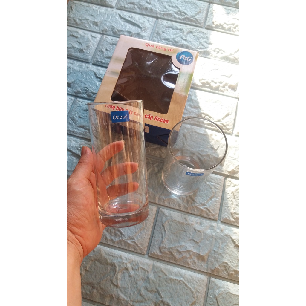 Hộp 2 ly thủy tinh Ocean 300ml