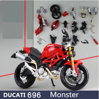 Mô hình lắp ráp Moto Ducati Monster 696 1:12 MAISTO