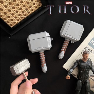 Ốp airpod airpods case airpod 2 case airpod pro bọc airpods 2 ốp lưng airpod protective cover ♘Marvel Thor headphone case is suitable for airpods/airpods2 protective cover Apple 3rd generation wireless bluetooth s hammer airpod pro anti-dropping coupl