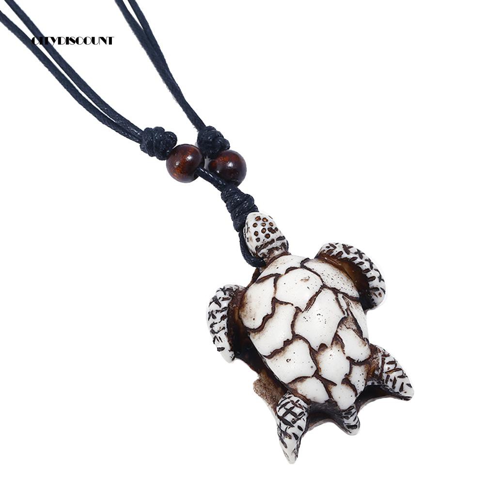 Áo Khoác Thời Trang Phong Cách Năng Động✲Vòng cổ Mặt Rùa Bằng Resin Phong Cách Vintage Dành Cho Nam