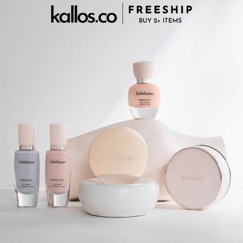 Bộ Kem Lót Nền, Phấn Nước, Phấn Phủ Sulwhasoo Perfecting Veil Base, Foundation, Cushion Airy, Powder - Kallos Vietnam