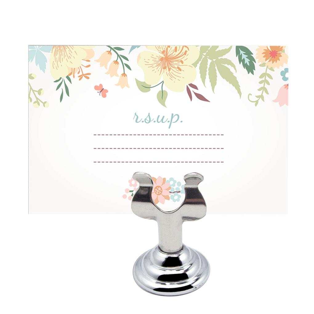 Giá Đỡ Kẹp Ảnh Để Bàn Bằng Kim Loại Chống Gió Trang Trí Khách Sạn / Đám Cưới