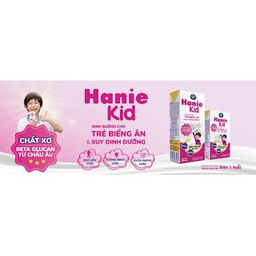 Sữa bột pha sẵn Hanie kid 180ml-1 thùng 48 hộp -date luôn mới.
