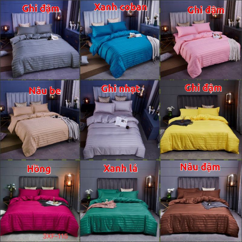 Bộ chăn ga gối cotton 3f, chăn ga gối đẹp dùng cho khách sạn nhà nghỉ | BigBuy360 - bigbuy360.vn