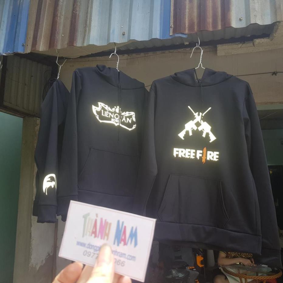 NEW- SALE- áo hoodie freefire phản quang, áo hoodie game free fire phản quang - FF SIÊU NGẦU - MUA NGAY