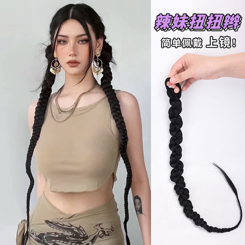 Bán Chạy!Tóc Giả Thắt Bím Đuôi Ngựa Phong Cách Âu Mỹ Cho Nữ