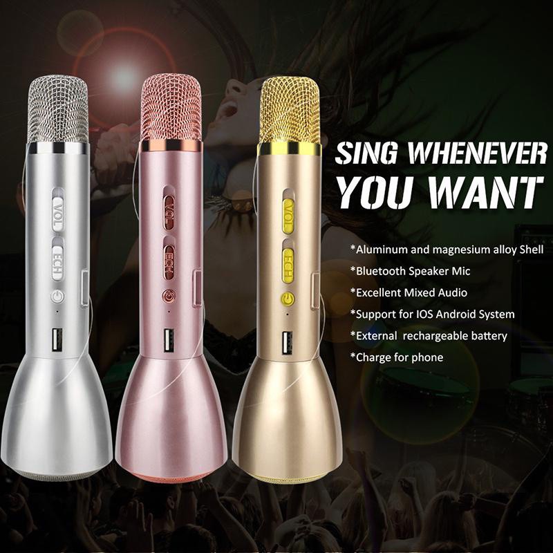 Mic Karaoke Bluetooth K088 Kèm Loa 3IN1