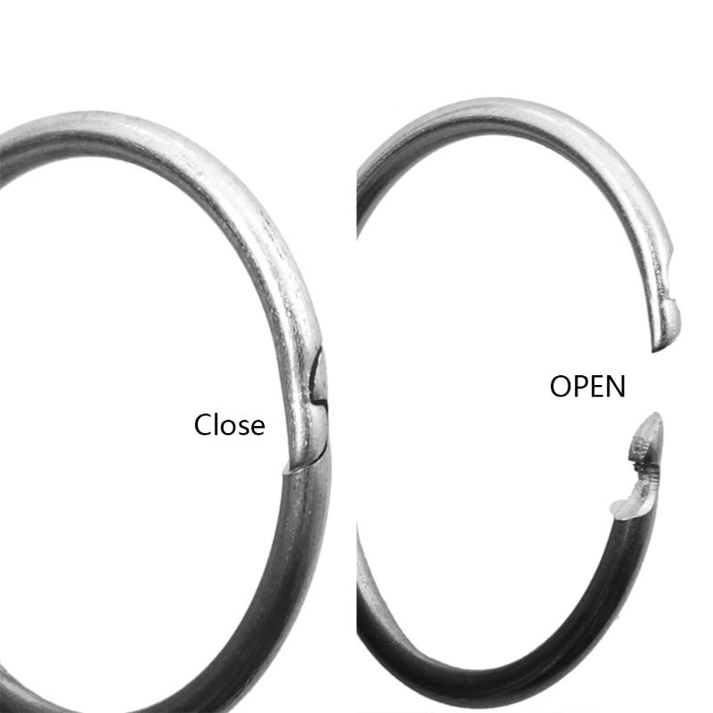 Bản lề đóng gáy sách tờ rời dạng vòng kim loại dành cho album ảnh/sổ lưu niệm thủ công tiện dụng cho văn phòng