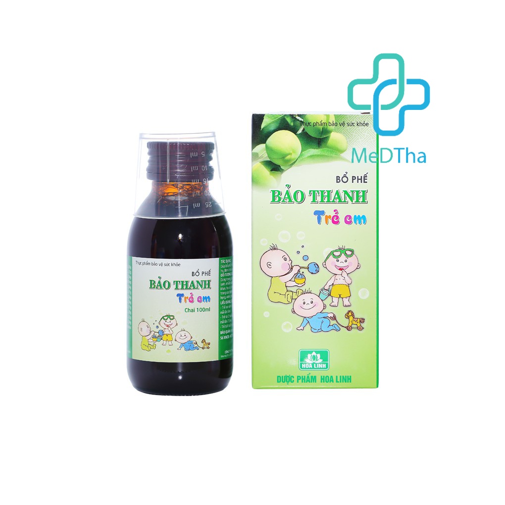 Siro Ho Bổ Phế Bảo Thanh Trẻ Em 100ml - Giảm ho, long đờm dùng được cho cả trẻ sơ sinh đến 16 tuổi [Chính hãng]