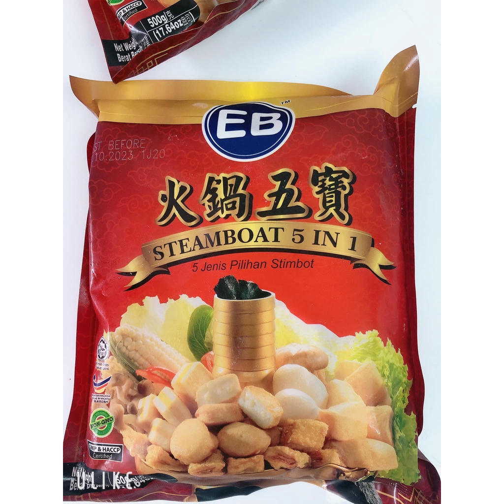 MIX VIÊN THẢ LẨU MALAIXIA EB 5in1 88k/500g ( Ship Hoả Tốc Now , Shopee Food)