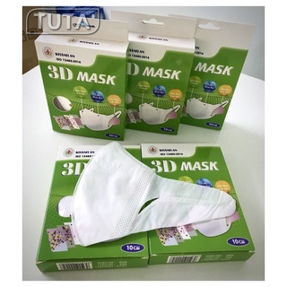 Combo 10 hộp khẩu trang 3d mask khánh an