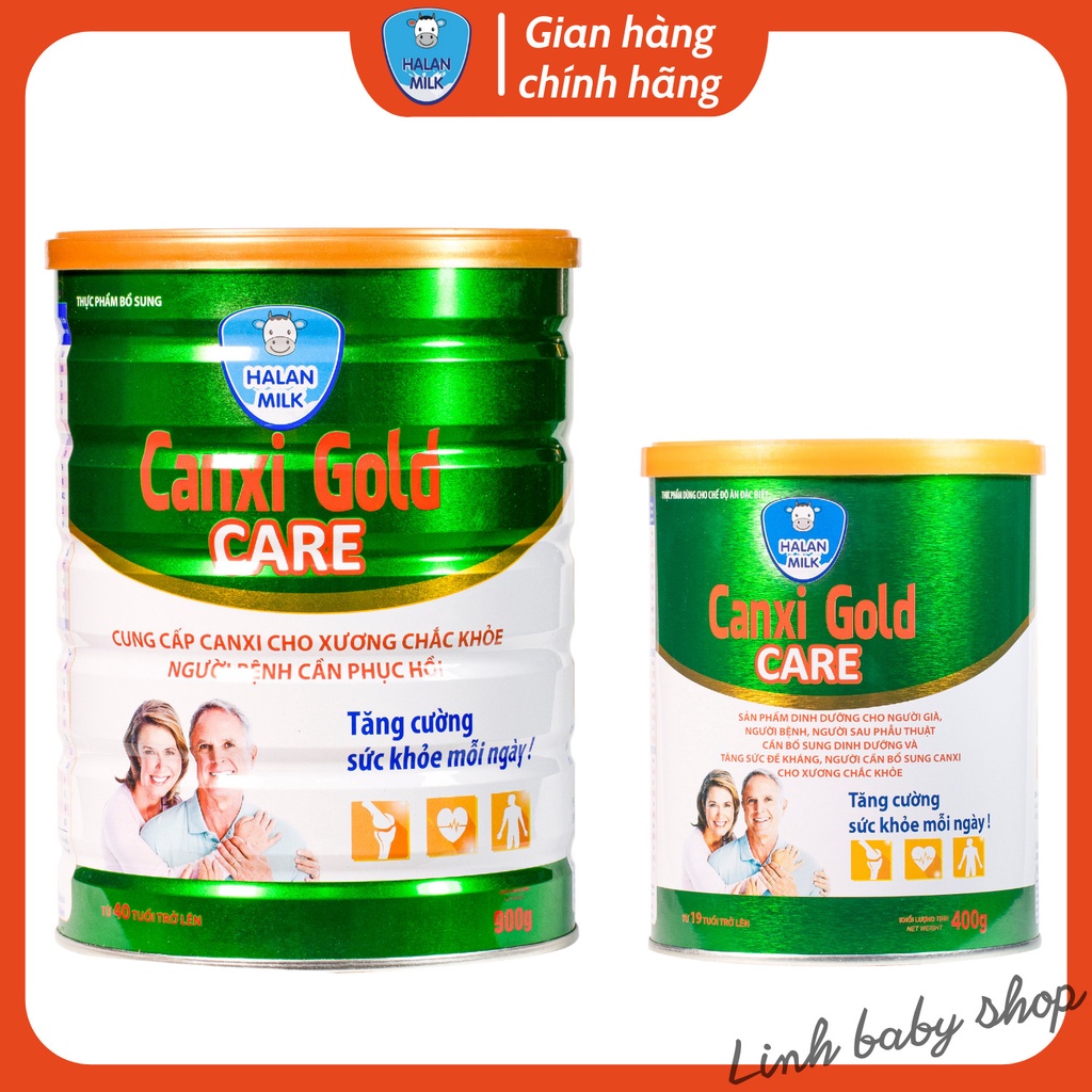 [Mua 3 tặng 1] COMBO 3 hộp sữa canxi gold care - Cung cấp canxi cho xương chắc khỏe chống loãng xương,Halanmilk