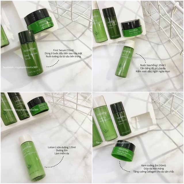 Bộ dưỡng da mini innisfree
