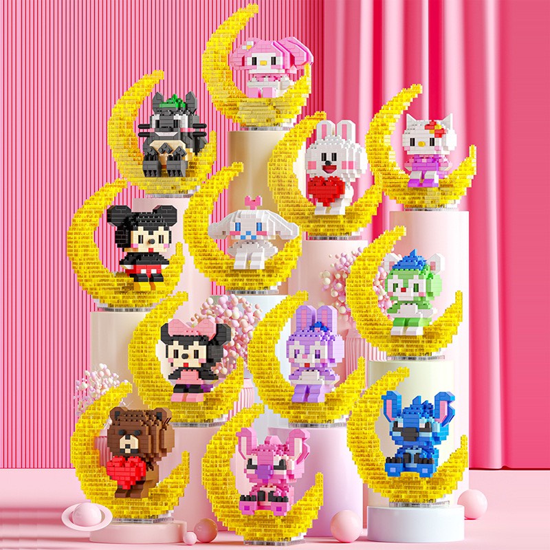 Đồ chơi mô hình lắp ráp lego các nhân vật hoạt hình disney kèm đèn led, đồ chơi lego lắp ráp nhân vật hoạt hình Bricks