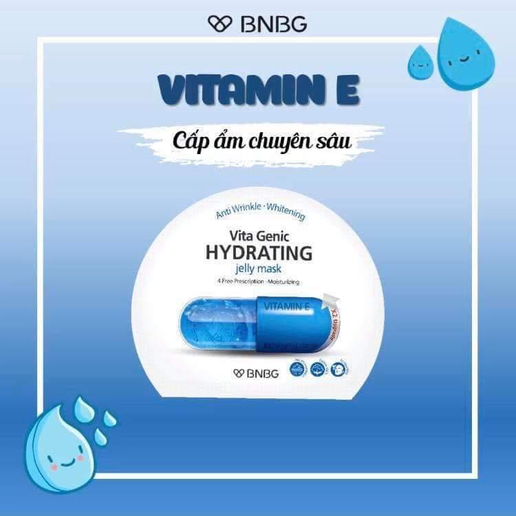 Mặt nạ giấy cấp nước dưỡng ẩm da mềm mượt, căng bóng BNBG Vita Genic Hydrating Jelly Mask (Vitamin E) 30ml