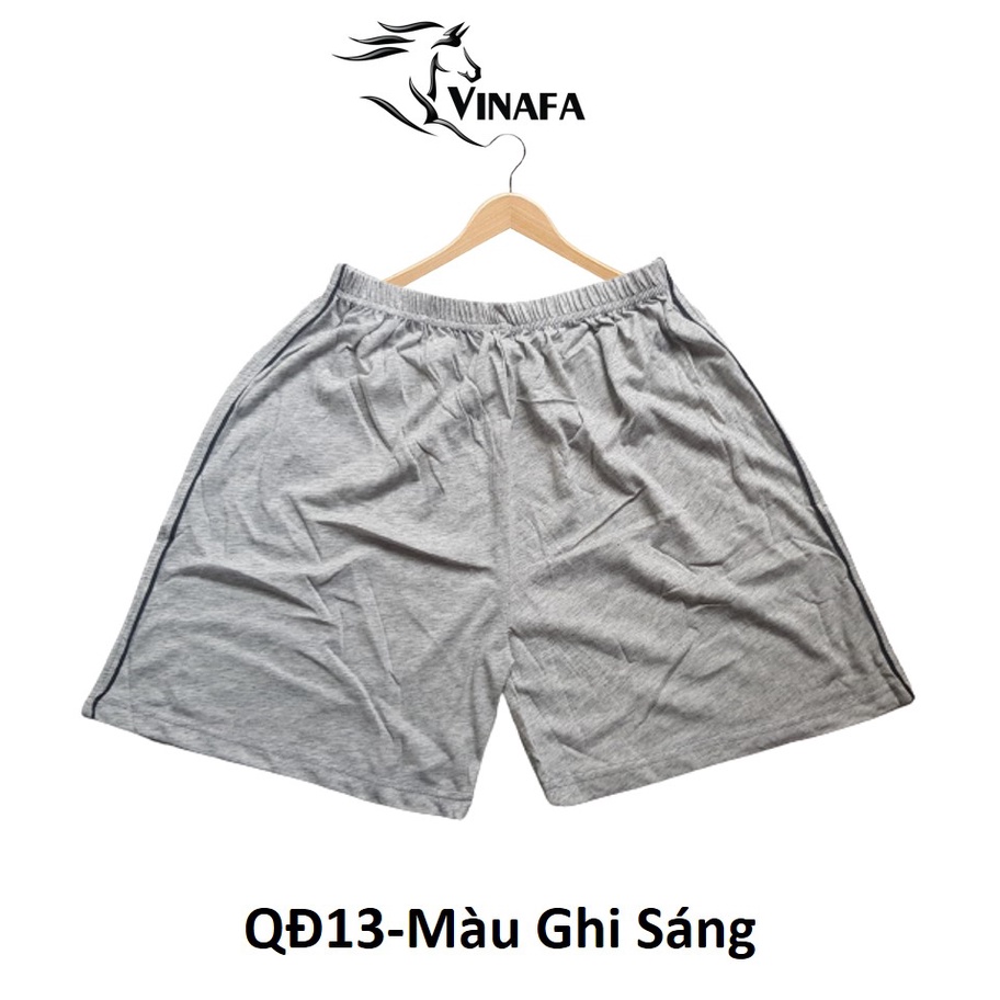 Quần đùi cotton nam mặc nhà co giãn thoáng mát