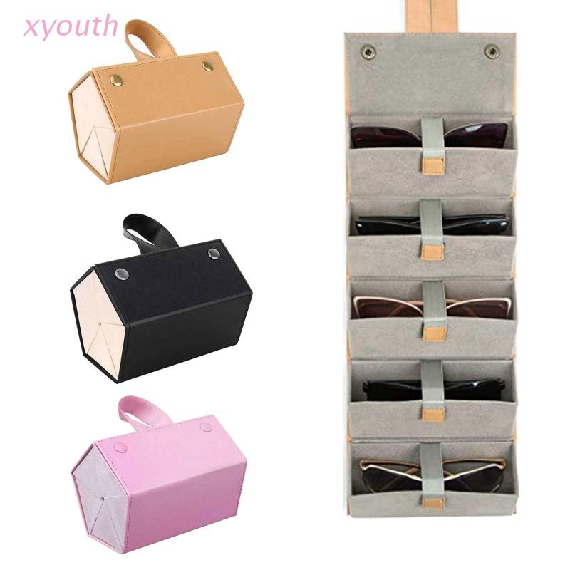 Hộp Đựng Mắt Kính Chất Liệu Da PU Treo Tường Tiện Dụng