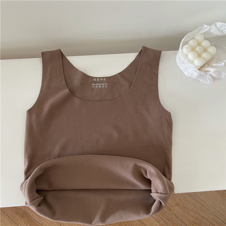 NUZIRO  Áo 3 lỗ trơn ấm áp cho nữ