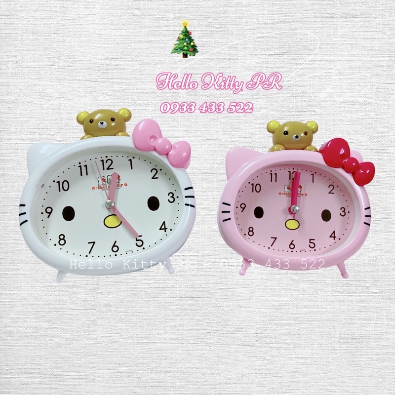 Đồng hồ báo thức để bàn Doremon Doraemon - Hello Kitty