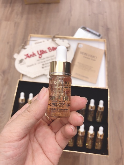 Set serum dưỡng da Bergamo luxury gold