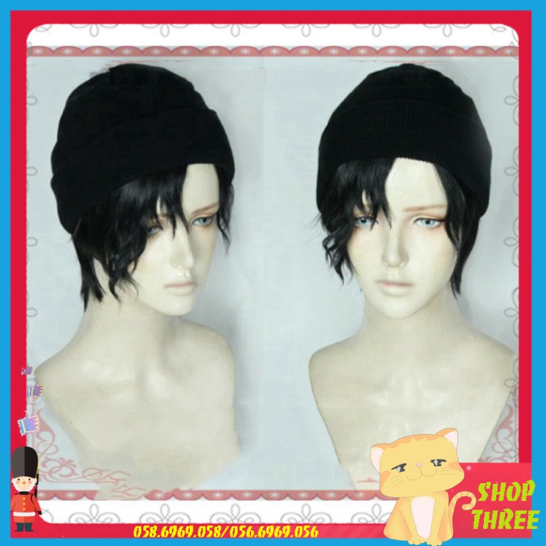 [Sẵn] Wig teen/lolita/cosplay M45 nam đen (tóc giả nguyên đầu) tại MIU SHOP 03