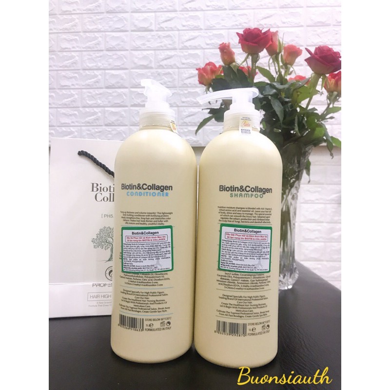  Cặp Dầu Gội Xả Biotin Collagen 1000ml | BigBuy360 - bigbuy360.vn