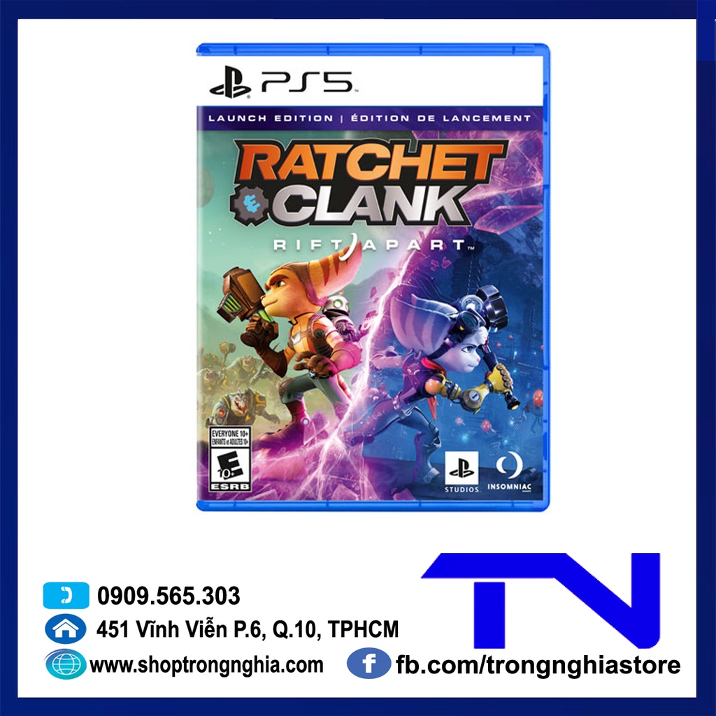 [Mã ELHAMS5 giảm 6% đơn 300K] Đĩa Game PS5 Ratchet and Clank : Rift Apart hệ US