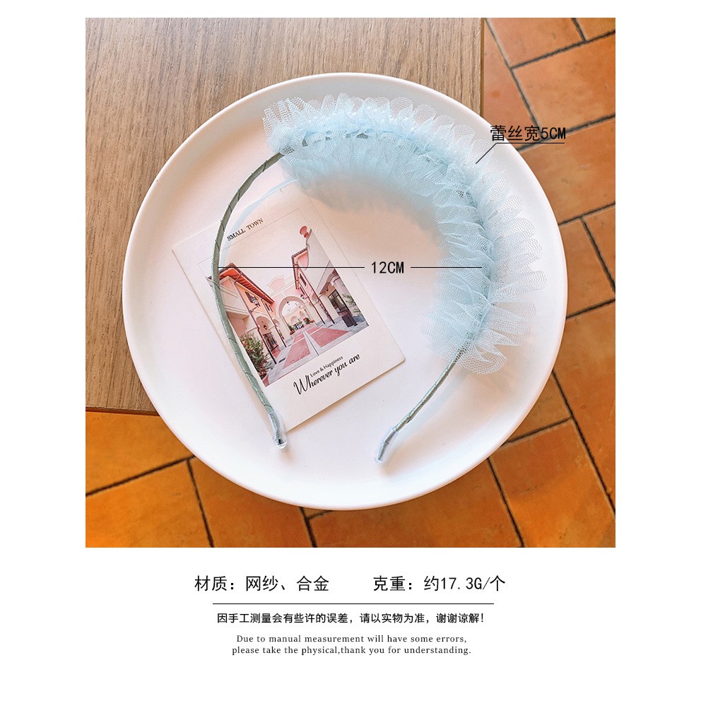 Cài tóc ren trẻ em hình vương miện công chúa đính đá lấp lánh