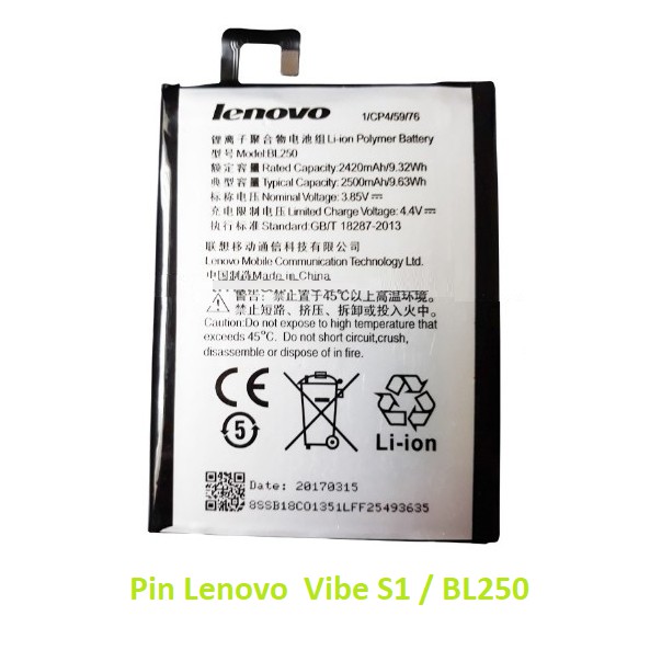 Pin Lenovo Vibe S1 / BL250