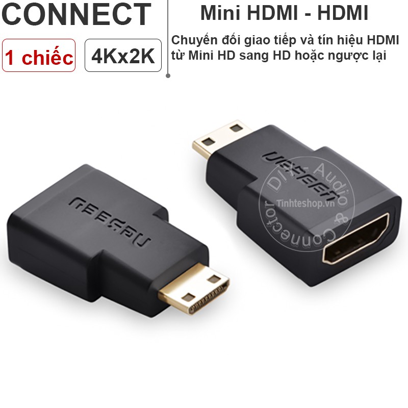 Đầu chuyển Mini HDMI sang HDMI âm 1080P UGREEN 20101