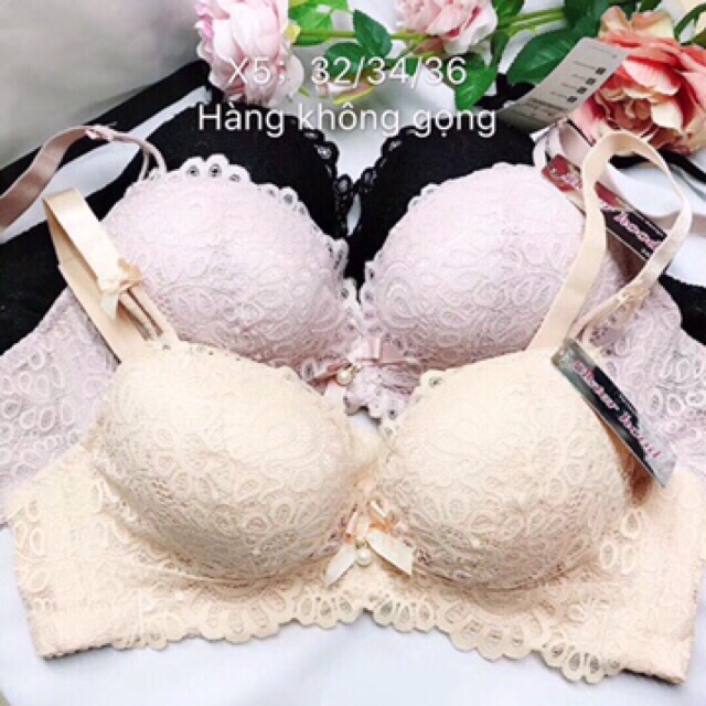 ÁO (X 5) REN,KHÔNG GỌNG 10CM SIÊU NÂNG NGỰC. HÀNG LOẠI 1.