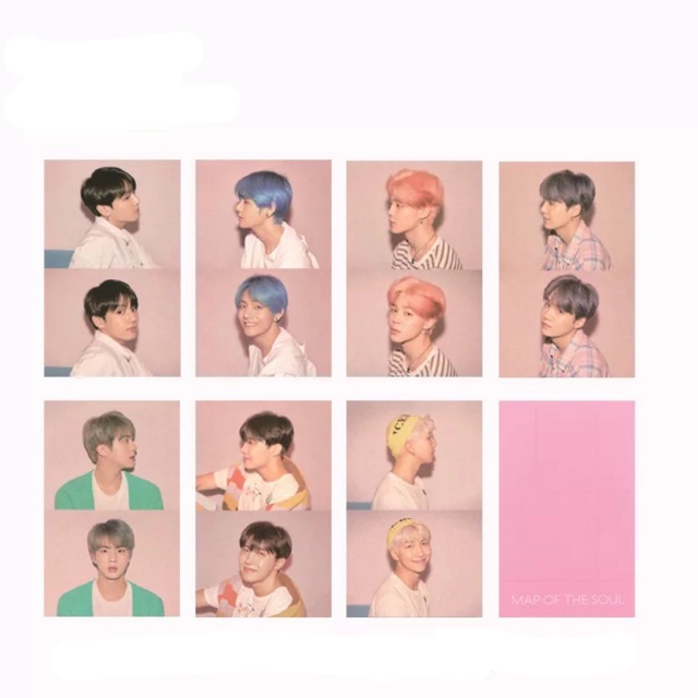 Postcard Card BTS Album Map of The Soul: Persona unoff (ảnh BTS)