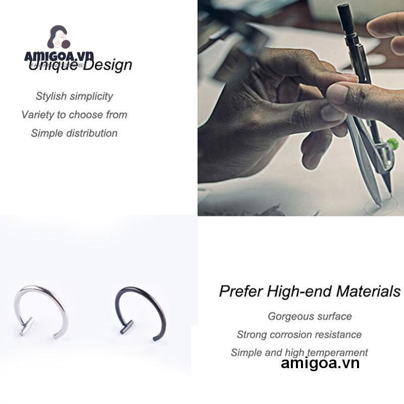 ✨✨Khuyên Xỏ Mũi Bằng Thép Titan Kiểu Dáng Đơn Giản Thời Trang Cho Nam Và Nữ
