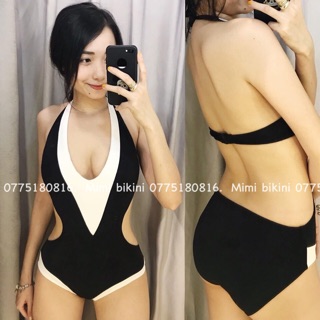 Áo tắm liền thân khoét eo