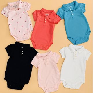 Set 2 body tam giác cổ polo 12-18m