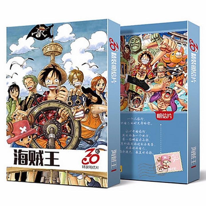 Postcard anime 30 tấm ONE PIECE TOUKEN RANBU MA ĐẠO TỔ SƯ card ảnh in hình