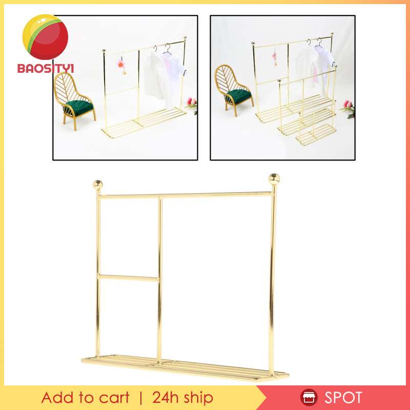 Giá Treo Phơi Quần Áo Cho Búp Bê Tỉ Lệ 1 / 6 1 / 8 1 / 12 BJD [Baosity1]