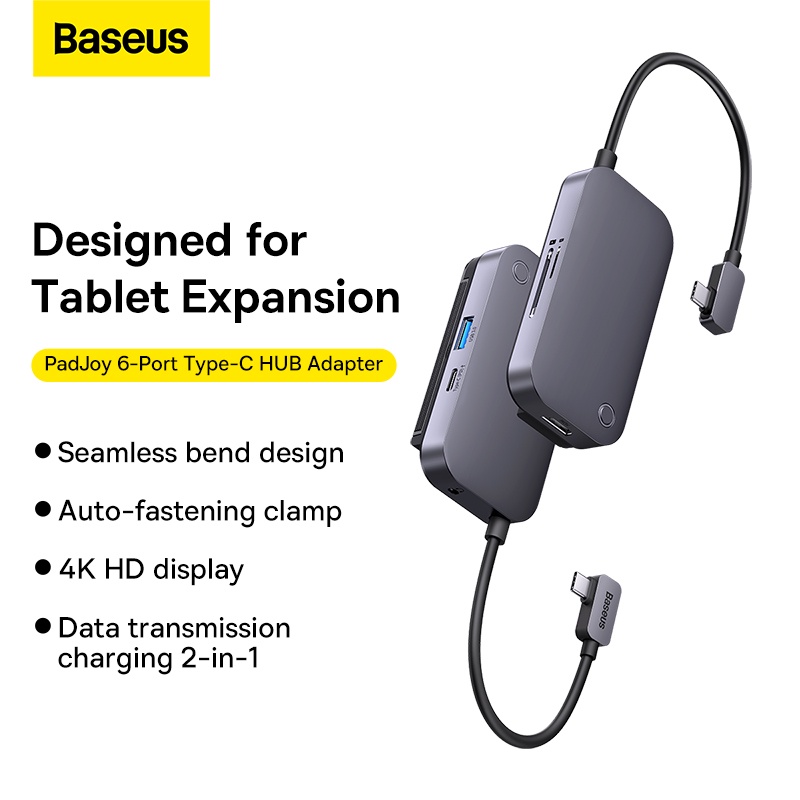 Bộ chia cổng BASEUS USB 3.0 - HDMI 6 trong 1 thích hợp cho MacBook Pro Air