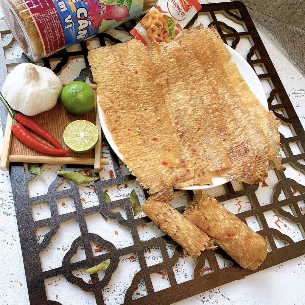 Mực cán tẩm vị 300g cay vừa thơm ngon, TUMDUM  đồ ăn vặt HÀ NỘI | BigBuy360 - bigbuy360.vn