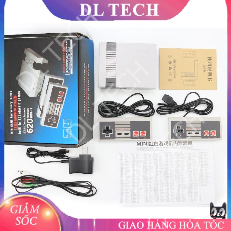 Máy chơi game NES 620 Game Truyền thống cổng AV tặng 2 tay cầm DL TECH