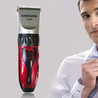 Tông đơ cắt tóc người lớn trẻ em pin sạc SAMSUNG 388 Máy Bền Lưỡi Sắc- 2 pin chính hãng FULLBOX