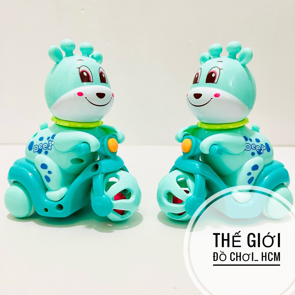 [ĐẸP - CLIP THẬT] Đồ chơi trẻ em mô hình GẤU chạy xe mô tô chạy đà mô phỏng các loại xe mô tô dễ thương