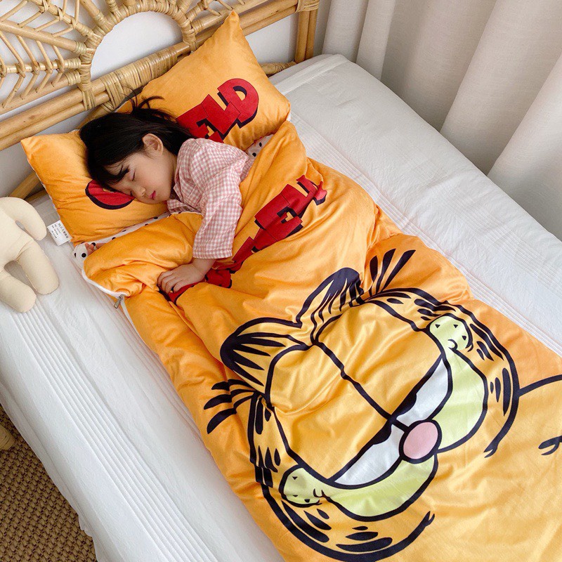 Túi ngủ cho bé kích thước 75x150 chất liệu nỉ nhung cao cấp, hình in sắc nét ngộ nghĩnh dễ thương - Minamo TN01