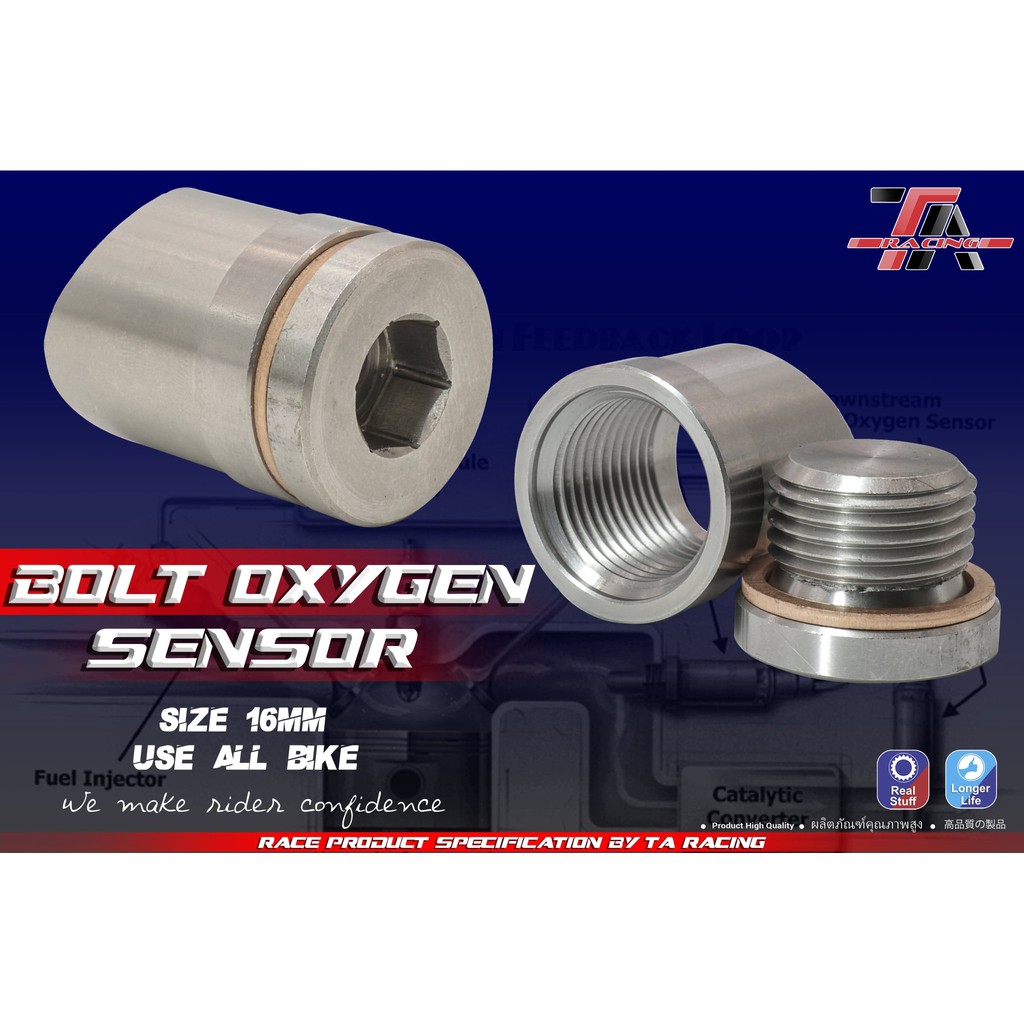 Ốc Hàn Cổ Pô Gắn Cảm Biến Sensor Đọc AFR