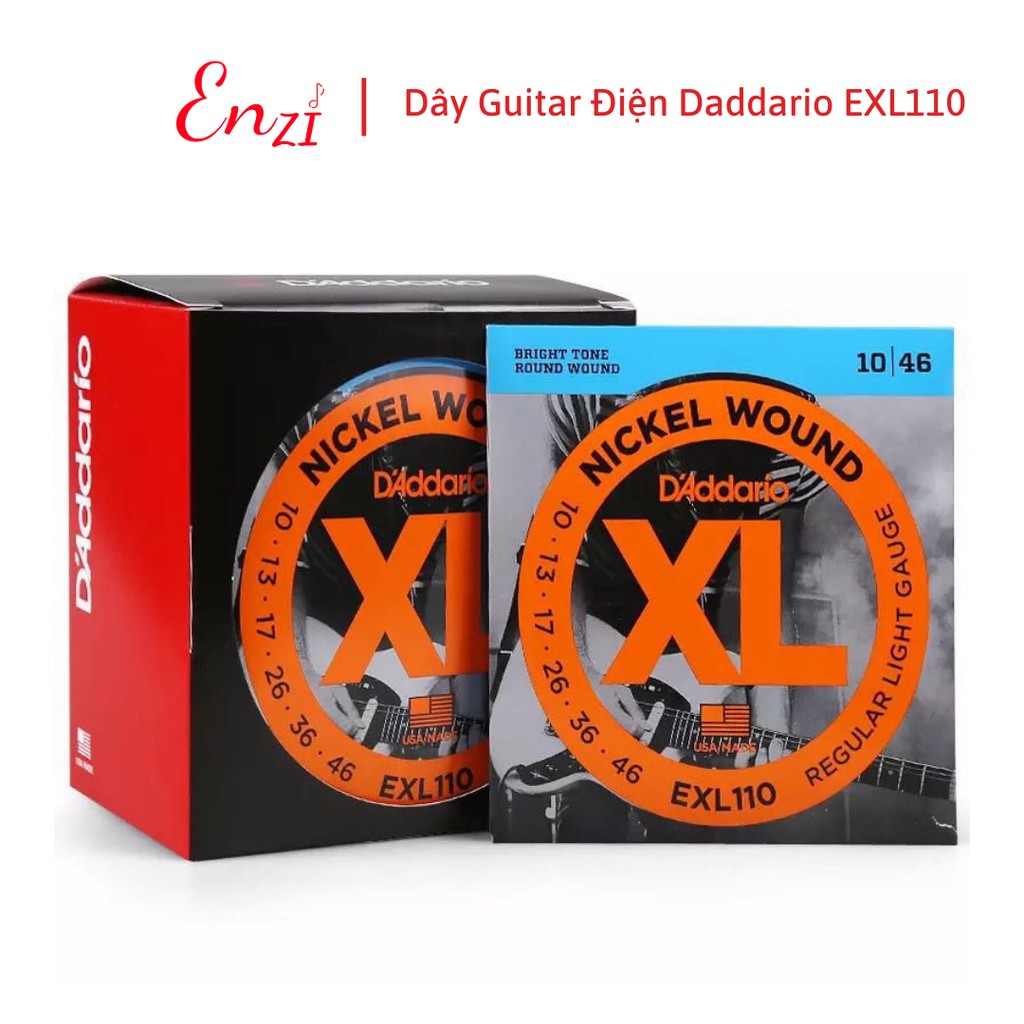 Dây Đàn Guitar Điện D'Addario chất lượng EXL110, EXL120,EXL130 chất lượng Enzi